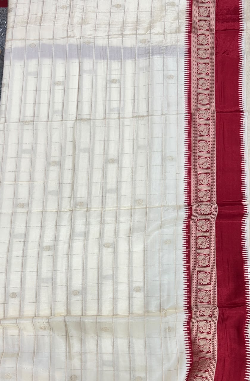 Premium Quality Pure Viscose Silk Saree With Zari Weaving Bentex Border & Peacock Design Rich Pallu & Contor Blouse 2