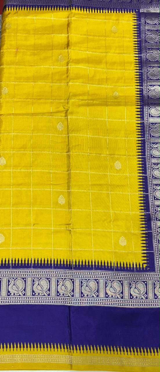 Premium Quality Pure Viscose Silk Saree With Zari Weaving Bentex Border & Peacock Design Rich Pallu & Contor Blouse 1