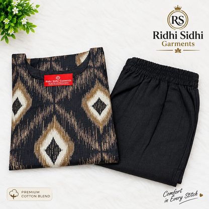 💯 premium quality 
Gadwal cotton febric set
With digital design 
Pant with