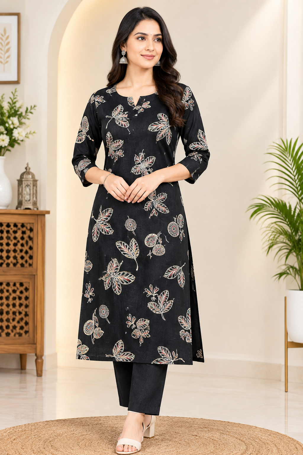 💯 premium quality 
Gadwal cotton febric set
With digital design 
Pant with pocket