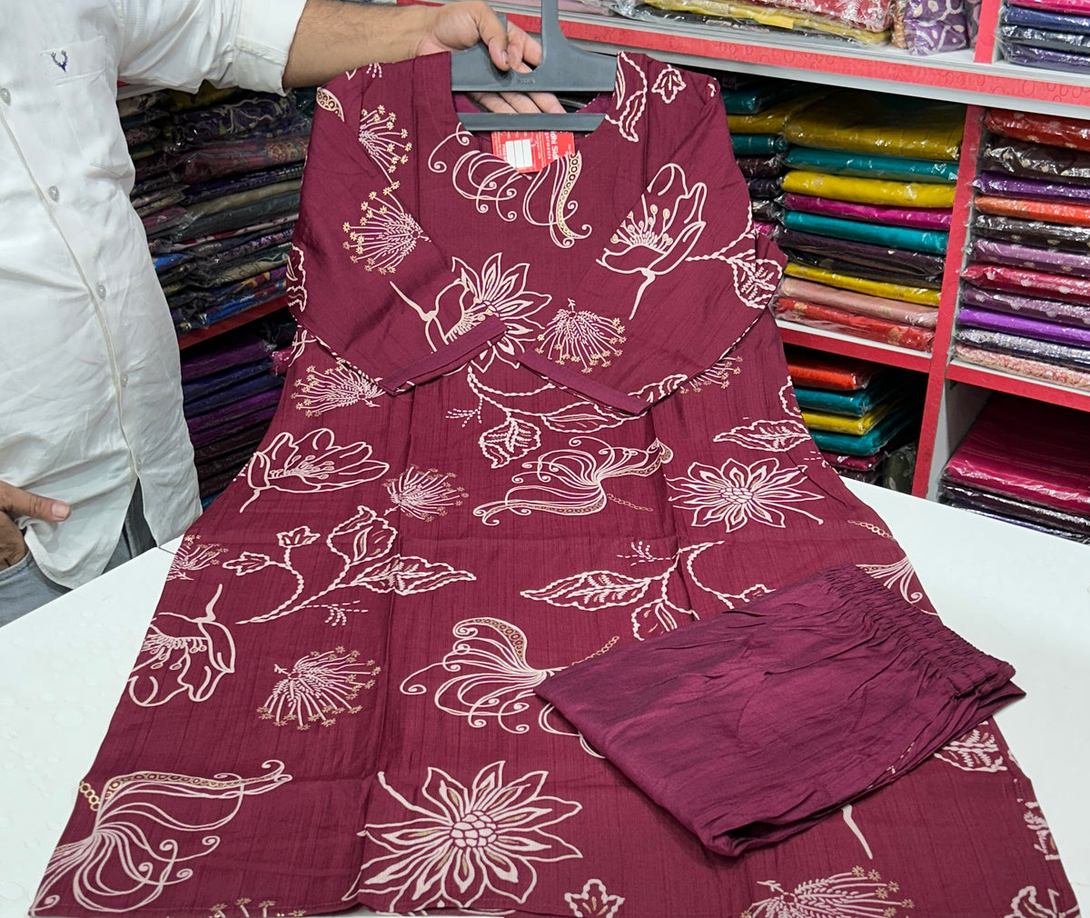💯 premium quality 
Gadwal cotton febric set
With digital design 
Pant with pocket