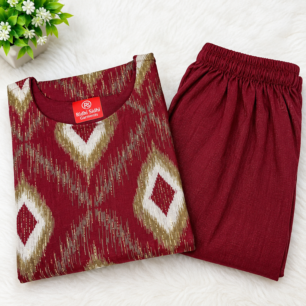 💯 premium quality 
Gadwal cotton febric set
With digital design 
Pant with pocket