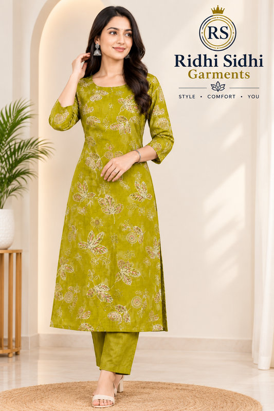 💯 premium quality 
Gadwal cotton febric set
With digital design 
Pant with