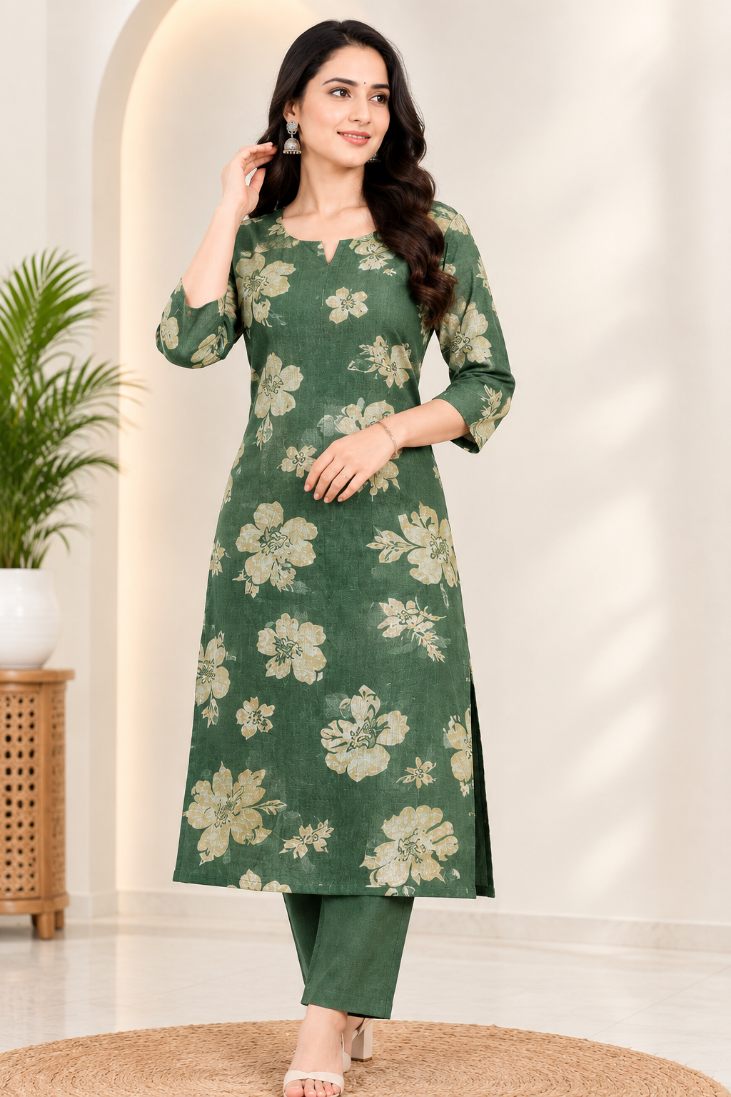 💯 premium quality 
Gadwal cotton febric set
With digital design 
Pant with pocket