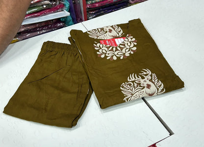 💯 premium quality  Gadwal cotton febric  Office wear set With kalamkari design