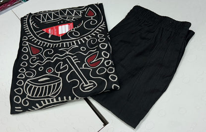 💯 premium quality  Gadwal cotton febric  Office wear set With kalamkari design