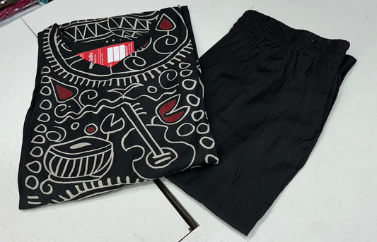 💯 premium quality  Gadwal cotton febric  Office wear set With kalamkari design