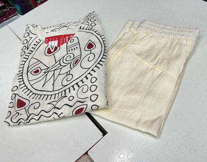 💯 premium quality  Gadwal cotton febric  Office wear set With kalamkari design