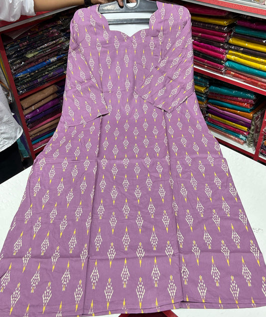 100% Premium Quality Soft Cotton Fabric Kurti with Pocket