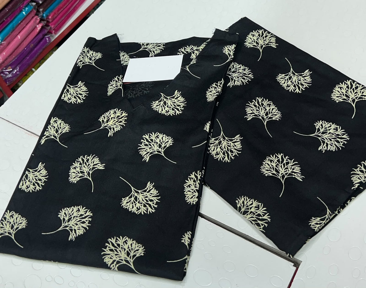 Premium Quality Soft Cotton Fabric Cord-Set with Plaza-12