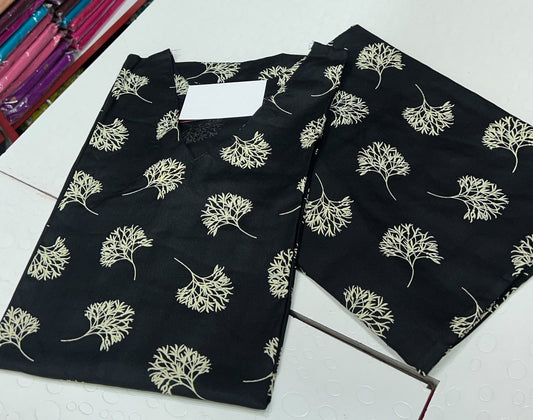 Premium Quality Soft Cotton Fabric Cord-Set with Plaza-12