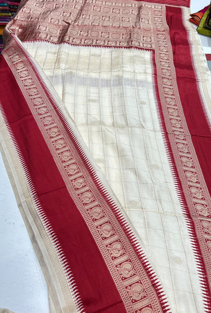 Premium Quality Pure Viscose Silk Saree With Zari Weaving Bentex Border & Peacock Design Rich Pallu & Contor Blouse 2