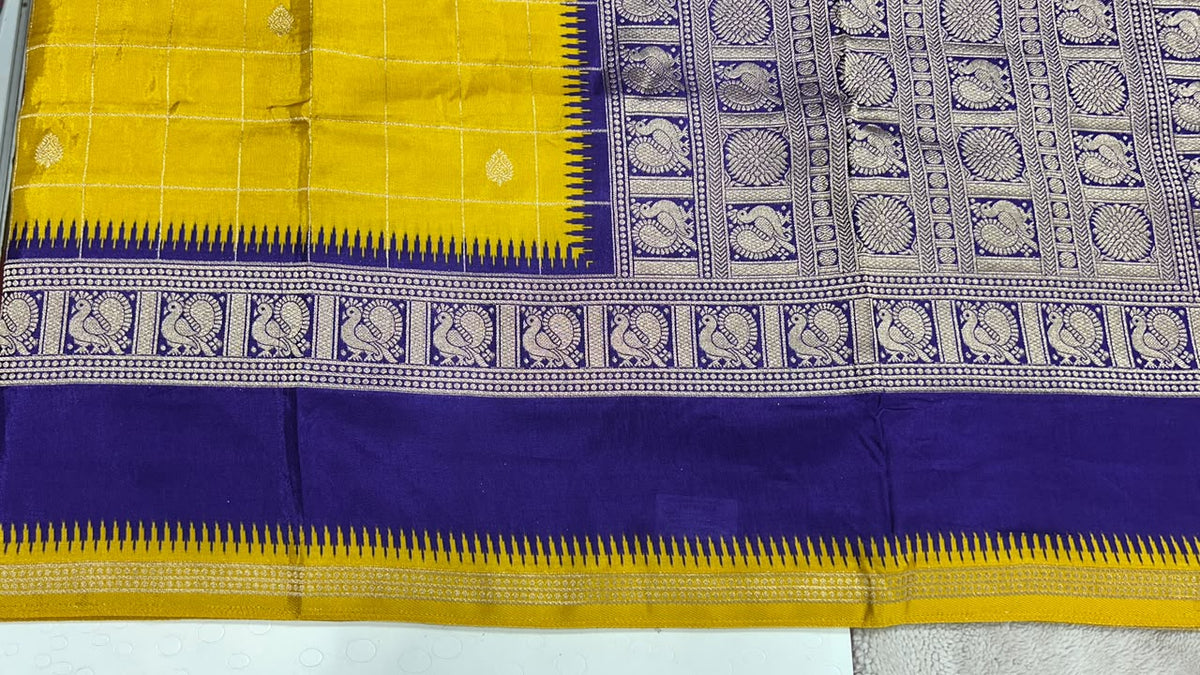 Premium Quality Pure Viscose Silk Saree With Zari Weaving Bentex Border & Peacock Design Rich Pallu & Contor Blouse 1