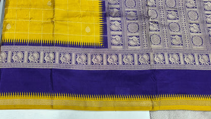 Premium Quality Pure Viscose Silk Saree With Zari Weaving Bentex Border & Peacock Design Rich Pallu & Contor Blouse 1
