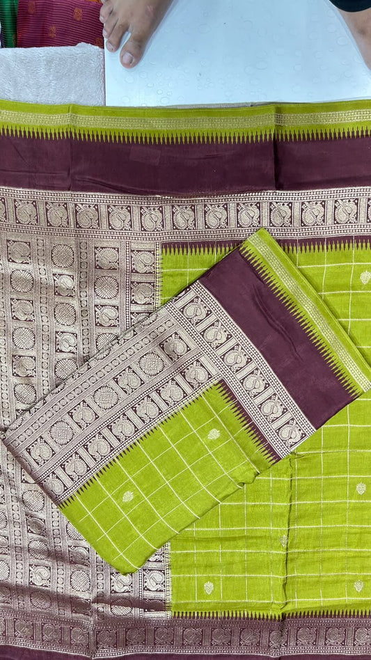 Premium Quality Pure Viscose Silk Saree With Zari Weaving Bentex Border & Peacock Design Rich Pallu & Contor Blouse