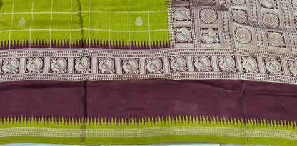 Premium Quality Pure Viscose Silk Saree With Zari Weaving Bentex Border & Peacock Design Rich Pallu & Contor Blouse