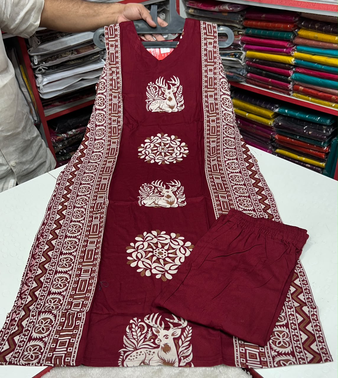 💯 premium quality  Gadwal cotton febric  Office wear set With kalamkari design