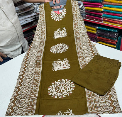 💯 premium quality  Gadwal cotton febric  Office wear set With kalamkari design